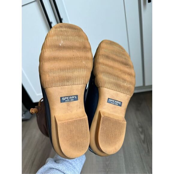 Sperry Top-Sider Girls Style STS91175 Duck Boots Saltwater - Brown Size US 4M - Picture 12 of 13